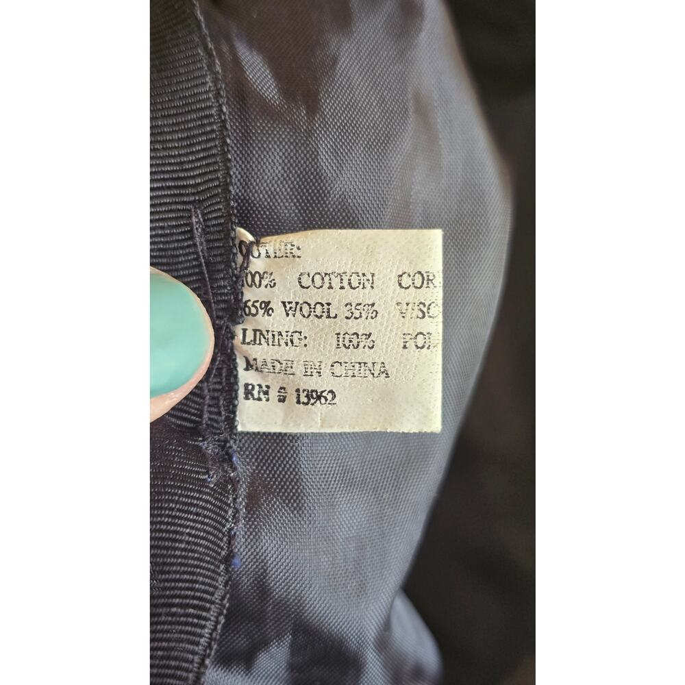 Y2K Corduroy Velvet Black Gray Kids Bucket Hat - Picture 4 of 6